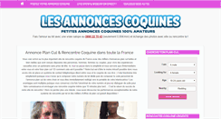 Desktop Screenshot of les-annonces-coquines.com