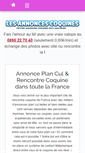 Mobile Screenshot of les-annonces-coquines.com