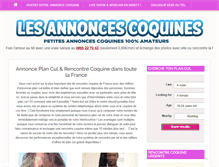 Tablet Screenshot of les-annonces-coquines.com